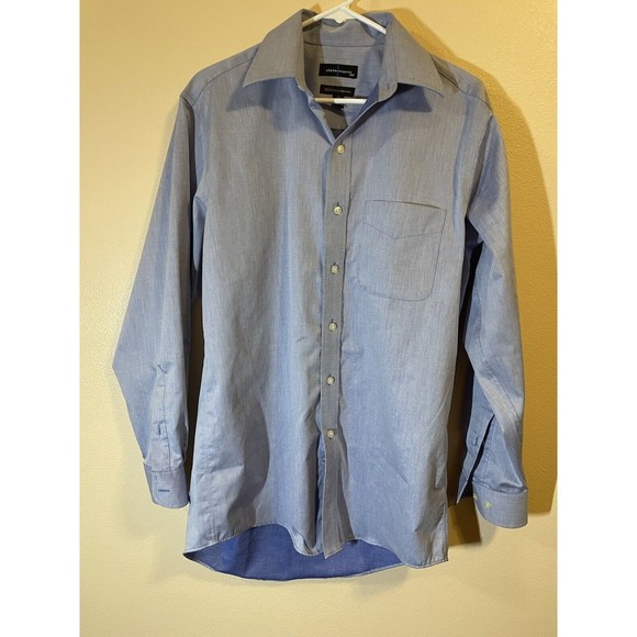 Statements Other - STATEMENTS Men’s Button Down Shirt Size 15 32/33 Long Sleeve Blue
